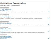Tablet Screenshot of productupdates.flashingpanda.com