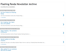 Tablet Screenshot of newsletters.flashingpanda.com